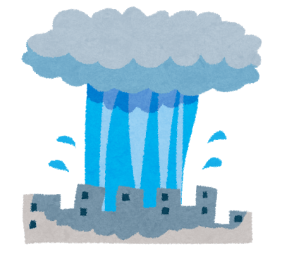 タイインターン　ゲリラ豪雨